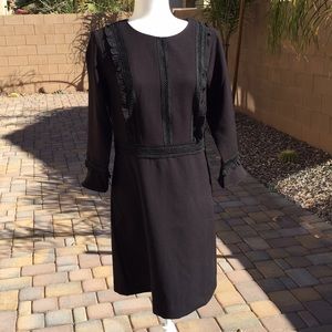 ANN TAYLOR 🖤 Black Ruffle Dress